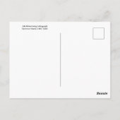 Taak Adverteren Lithografen Mucha Briefkaart (Achterkant)