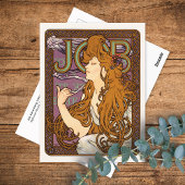 Taak Adverteren Lithografen Mucha Briefkaart