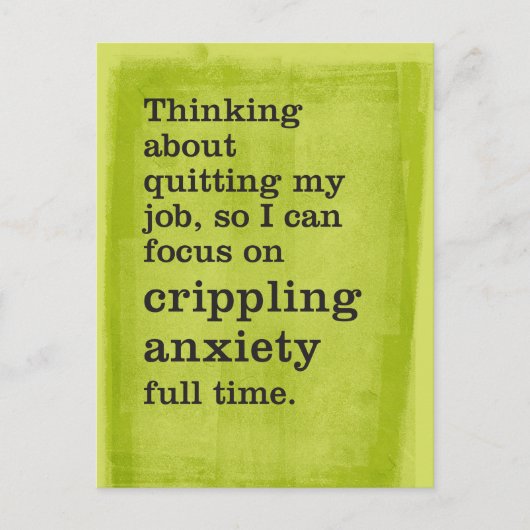 Taak beëindigen / focus op het maken van angst Vol Briefkaart (Voorkant)