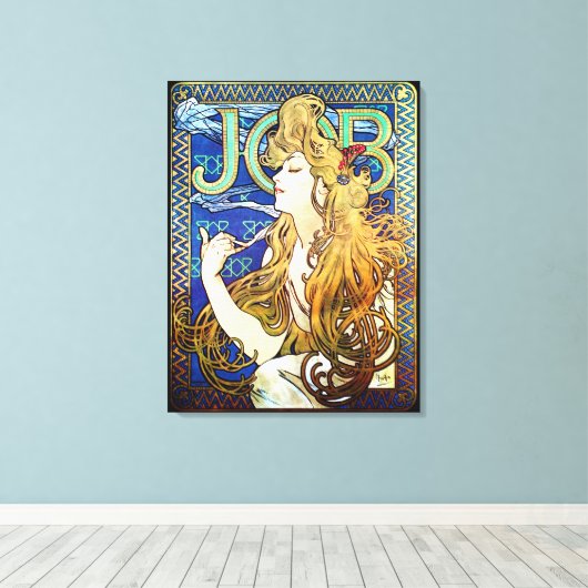 Taak van Alphonse Mucha Canvas Afdruk (Insitu (Houten vloer))