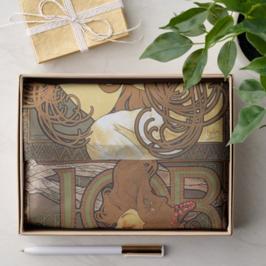 Taak van Alphonse Mucha Tissue Paper Tissuepapier (Geschenk)