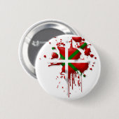 Taak vlag Baskenland Euskadi Ronde Button 5,7 Cm (Voorkant /achterkant)