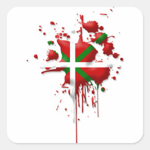 Taak vlag Baskenland Euskadi Vierkante Sticker