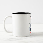 Taakberoep van computeroperator tweekleurige koffiemok (Links)