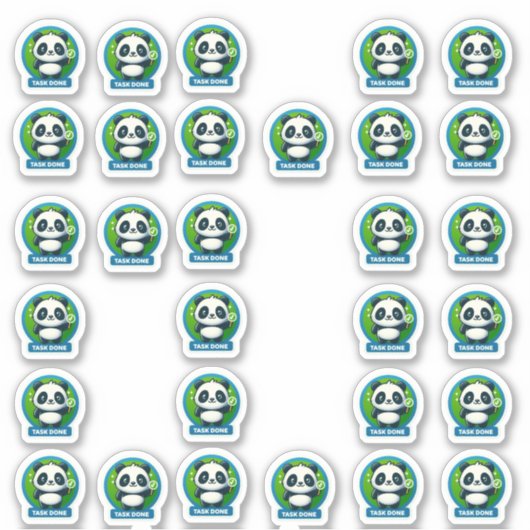 Taakbuddy! 🐼 sticker (Voorkant)