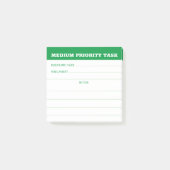 taakherinnering voor werkenden met middelhoge prio post-it® notes (Voorkant)