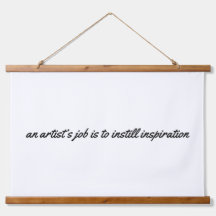 Taakhout van een kunstenaar met wandbekleding