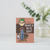 Taakjachthandyman Fix-it-tapijtschilder Visitekaartje (Staand voorkant)