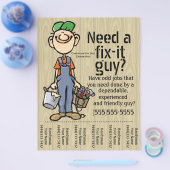 Taakjager Carpenter Plumber Painter Flyer (Enkel)