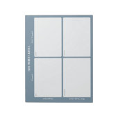 Taakprioriteit en planner Matrix (blauw) Notitieblok (Linkerzijde)