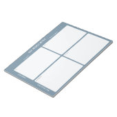 Taakprioriteit en planner Matrix (blauw) Notitieblok (Schuin)