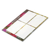 Taakprioriteit en planner Matrix (floraal) Notitieblok (Schuin)