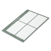 Taakprioriteit en planner Matrix (Groen) Notitieblok (Schuin)