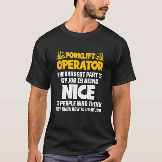Taakstuurprogramma voor vorkheftruckoperator 8 t-shirt (Voorkant)