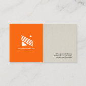 Taaktaantaal voor vreemde talen - Eenvoudig elegan Visitekaartje (Achterkant)