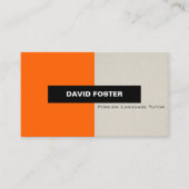 Taaktaantaal voor vreemde talen - Eenvoudig elegan Visitekaartje (Voorkant)