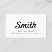 Taaktaantaal voor vreemde talen - Minimale eenvoud Visitekaartje (Achterkant)