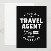 Taaktitel reisagent bedankkaart (Voorkant / Achterkant)