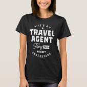 Taaktitel reisagent t-shirt (Voorkant)
