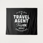 Taaktitel reisagent wandkleed (Voorkant (horizontaal))