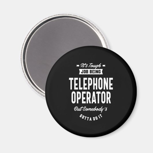 Taaktitel telefoonoperator magneet (Voorkant / Achterkant)