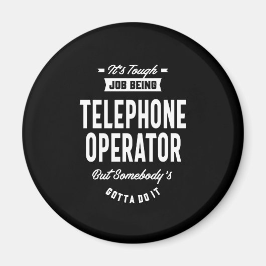 Taaktitel telefoonoperator magneet (Voorkant)
