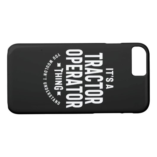 Taaktitel Tractor Operator Case-Mate iPhone Case (Achterkant (Horizontaal))