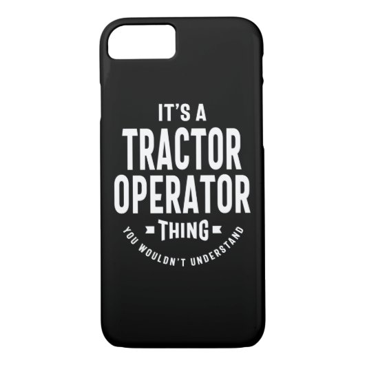 Taaktitel Tractor Operator Case-Mate iPhone Case (Achterkant)