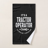 Taaktitel Tractor Operator Handdoek (Handdoek)