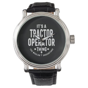 Taaktitel Tractor Operator Horloge
