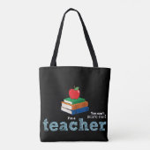 Taaktypografie van de leerling tote bag (Achterkant)