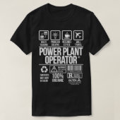 Taakverhoging Power Plant Operator #DW T-shirt (Design voorkant)
