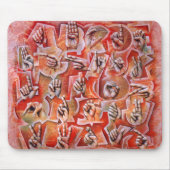 Taal alfabet 2-muispad muismat (Voorkant)