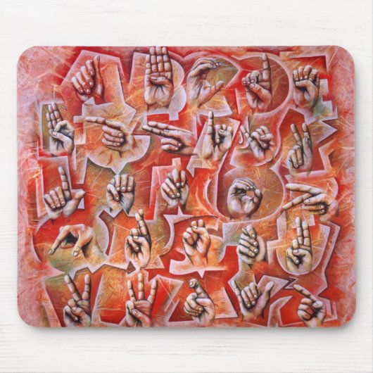 Taal alfabet 2-muispad muismat (Voorkant)