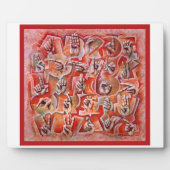 Taal alfabet 2 plaque fotoplaat (Voorkant)