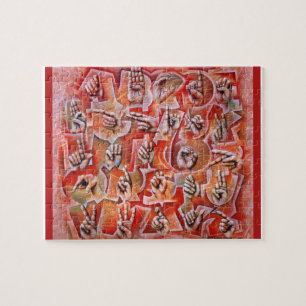 Taal alfabet puzzel