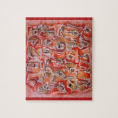 Taal alfabet puzzel legpuzzel (Verticaal)