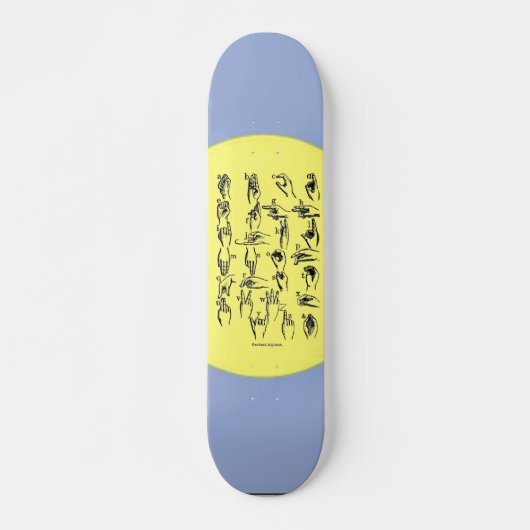 Taal alfabet skateboard (Voorkant)