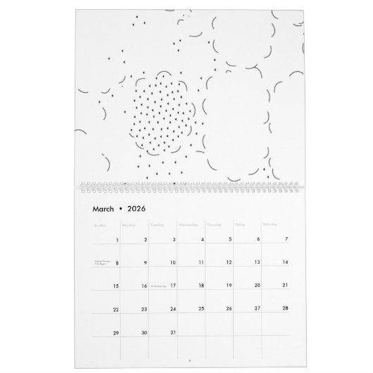 Taal, Aqua Haze Kalender (Mar 2026)