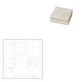 Taal, Aqua Haze Wood Art Stamp Rubberstempel (Gestempeld)