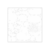 Taal, Aqua Haze Wood Art Stamp Rubberstempel (Afrduk)