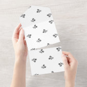 Taal, bergmist all in one uitnodiging (Afscheurbaar)