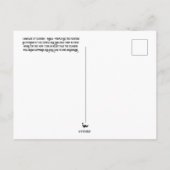 Taal bloemen: Cassia Briefkaart (Achterkant)