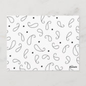 Taal, donkergrijs briefkaart (Achterkant)