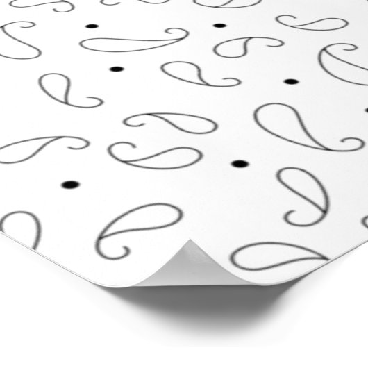 Taal, donkergrijs poster (Hoek)