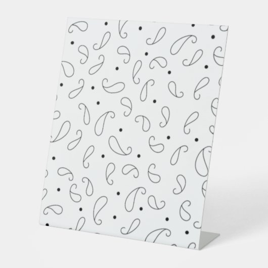 Taal, donkergrijs voetteken reclamebord met voetstuk (Voorkant)