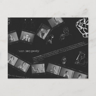 Taal-fotogram Briefkaart