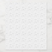 Taal, grijze cloud wijn etiket (Enkel label)