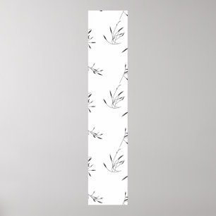 Taal, grijze voetafdruk poster