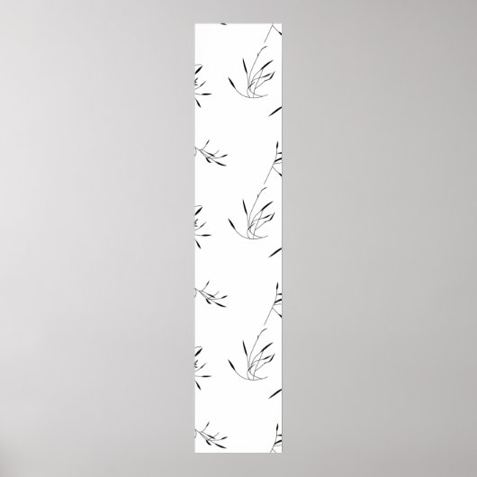 Taal, grijze voetafdruk poster (Voorkant)